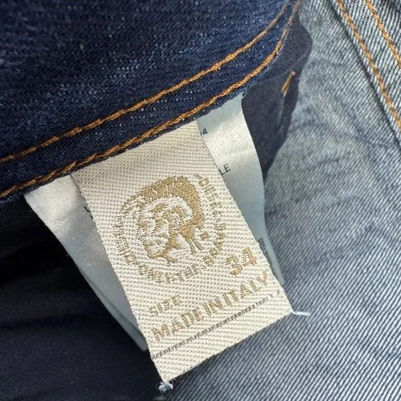 Diesel Blue Buster 0608N Slim Tapered Cotton Jeans Men's Size 34x31 Italy